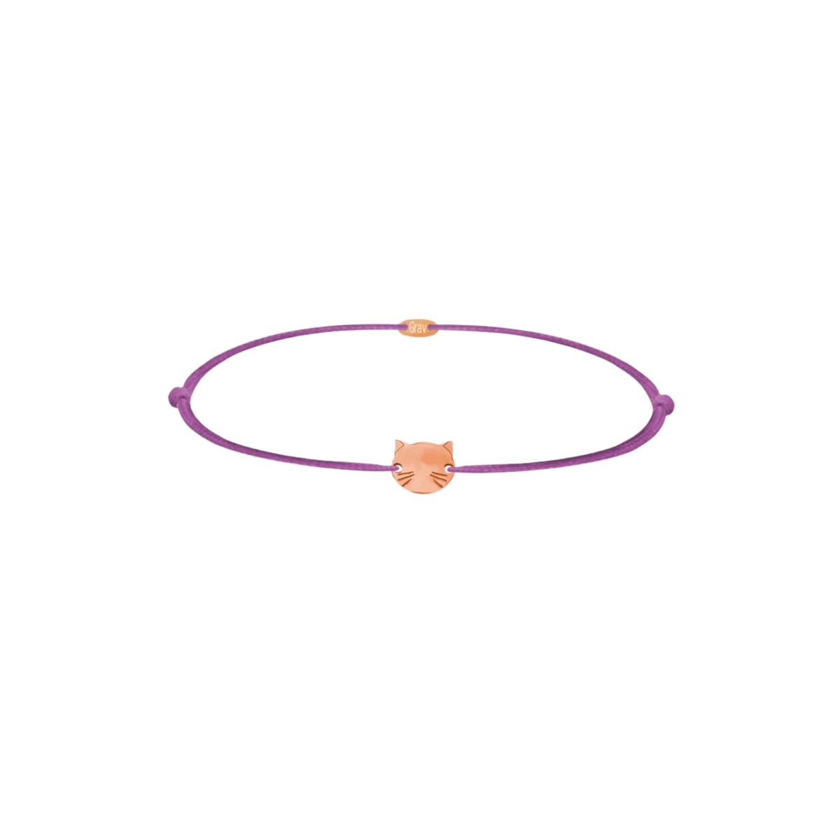 Katzenbaby Rosegold 585 Fadenarmband