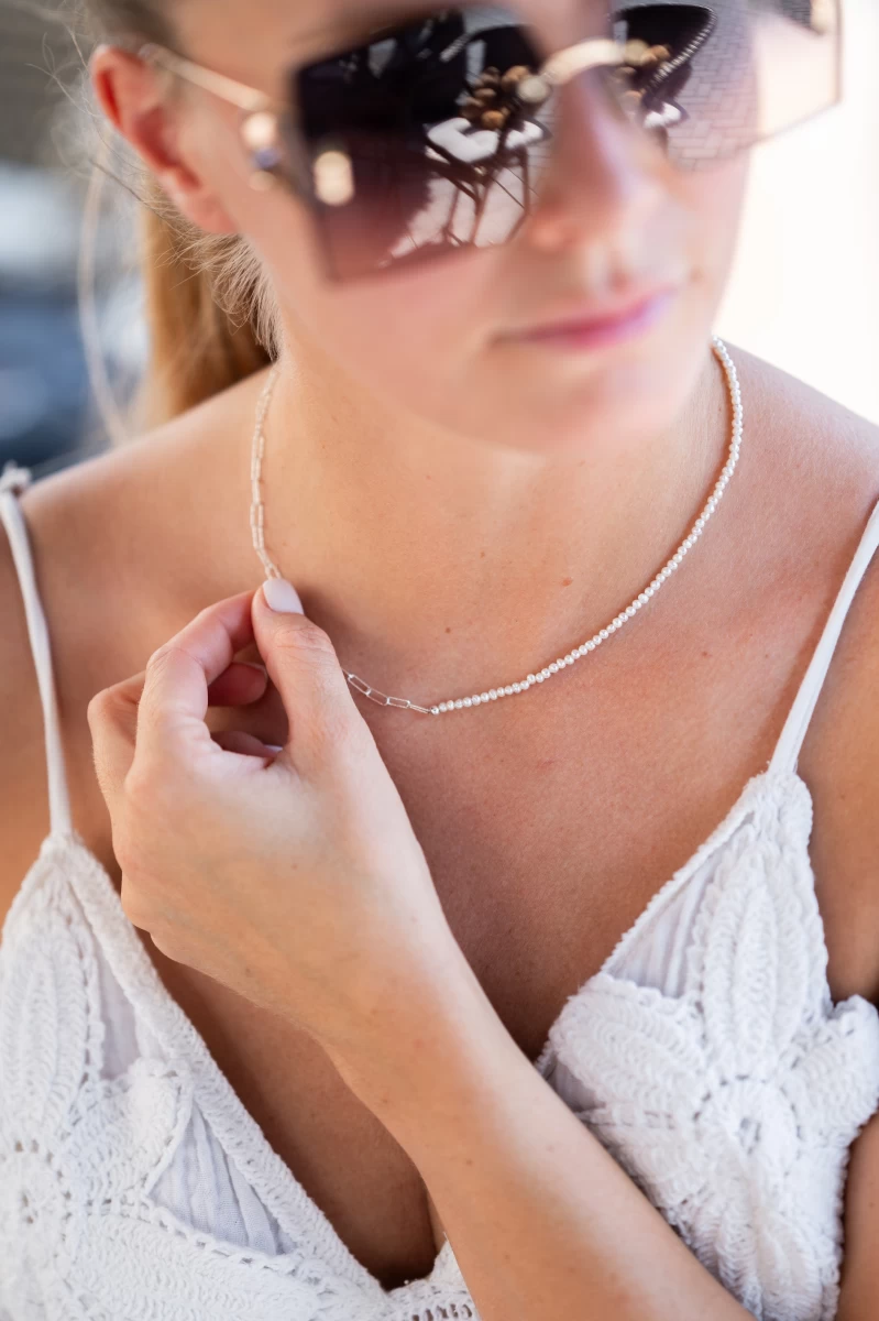 ZILIA Saona Pearl Halskette Silber 925