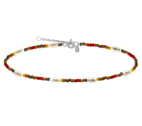 ZILIA Symbol Design Pearl Silver 925 Bracelet