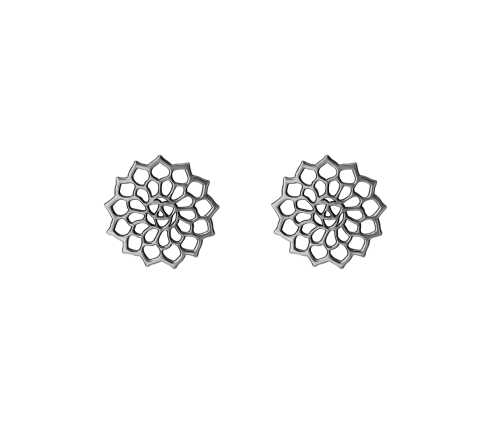 ZILIA Mandala Ohrstecker Silber 925