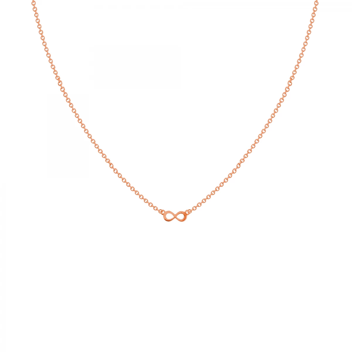 Infinity Baby Halskette aus Roségold 14K