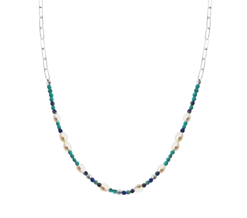 ZILIA Zelda Minearal Halskette Silber 925