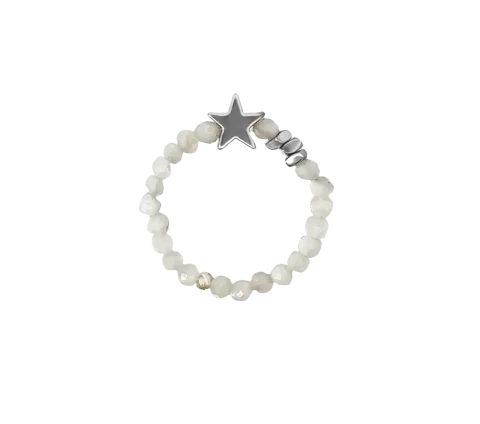 ZILIA Moonstone Star Mineral Ringe