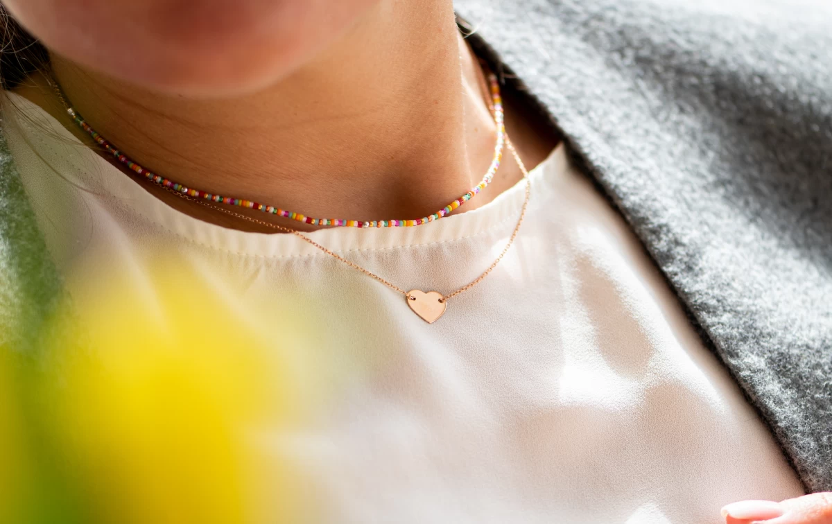 Herz Halskette aus Silber