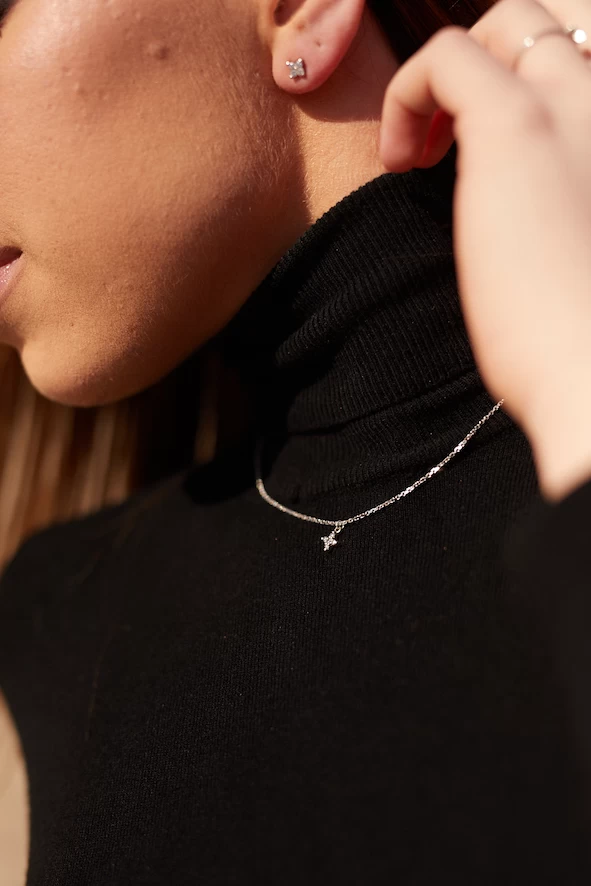 ZILIA Chloee Sparc Star Halskette Silber 925