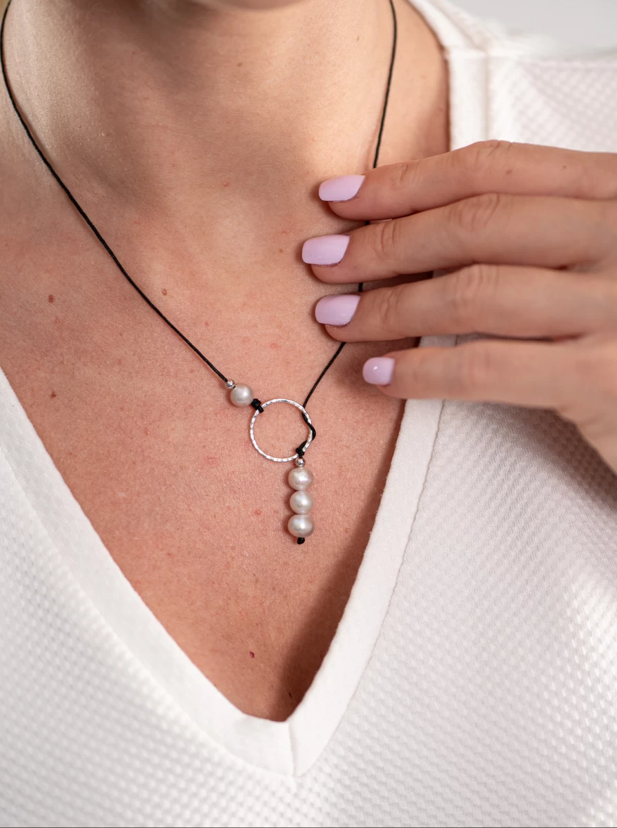 ZILIA Loop Thread Halskette Silber 925