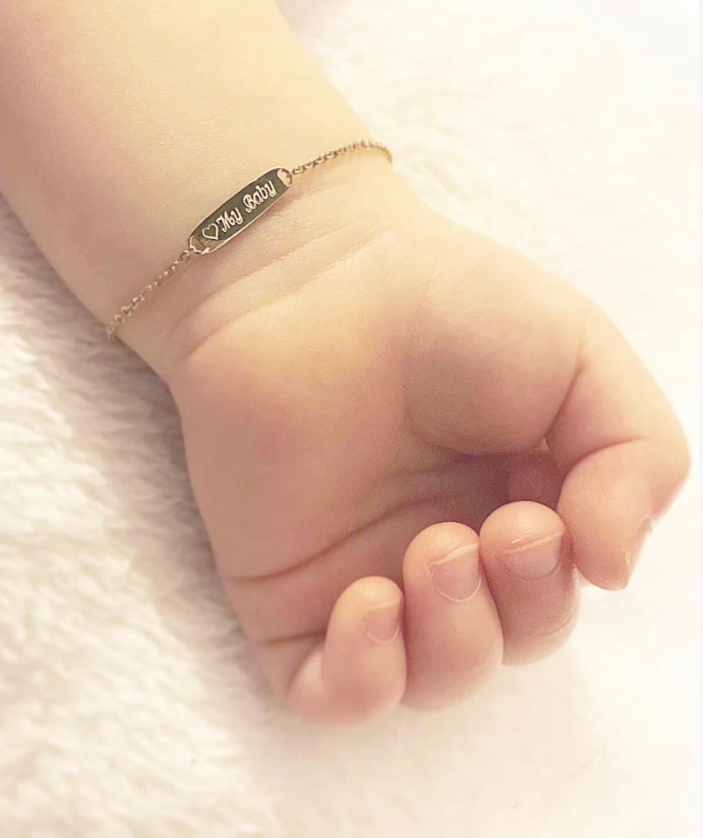Baby Armband aus Roségold 14K