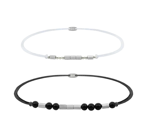 ZILIA Morse Love Mineral Couple Armband