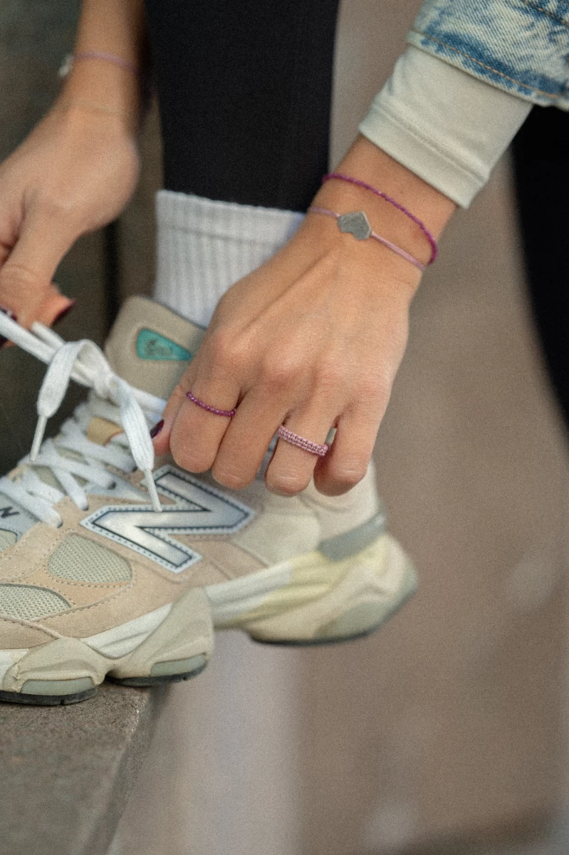 Armband aus 925er Silber mit funkelnden Rubinen Schmucktrend für Damen