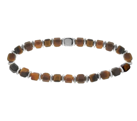 ZILIA Apollo Tiger’S Eye Men Mineral Armband