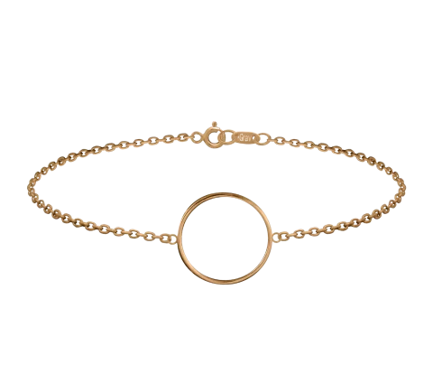 ZILIA Contour Circle Armband Gold 14K