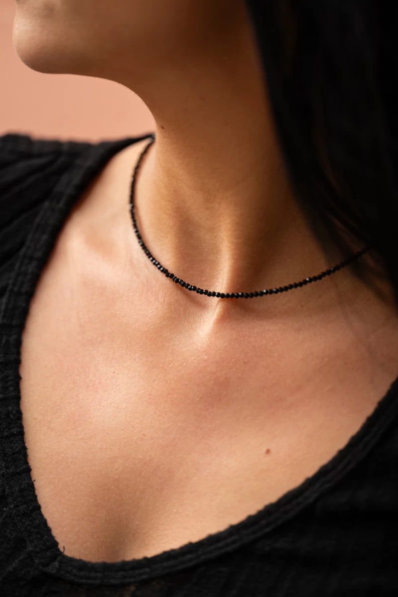 ZILIA Gemstone Spinell Halskette Silber 925