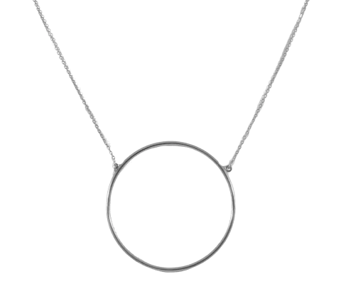 ZILIA Big Circle Halskette Silber 925