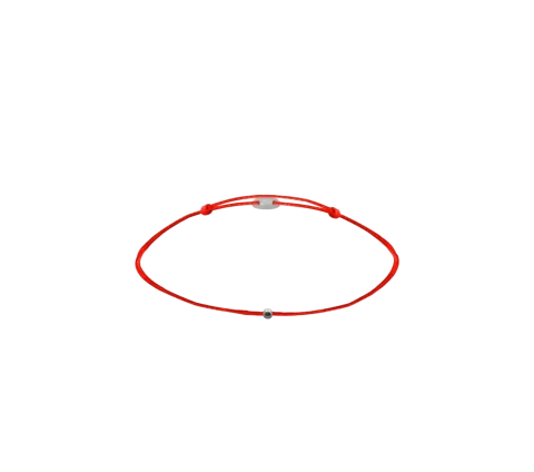 ZILIA Red Protective Baby Thread Armband Silber 925