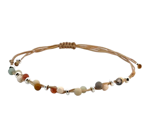 ZILIA Macrame Earth Armband Silber 925