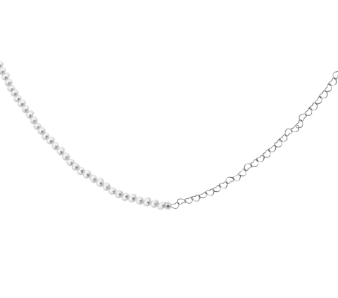 ZILIA Saona Heart Pearl Halskette Silber 925