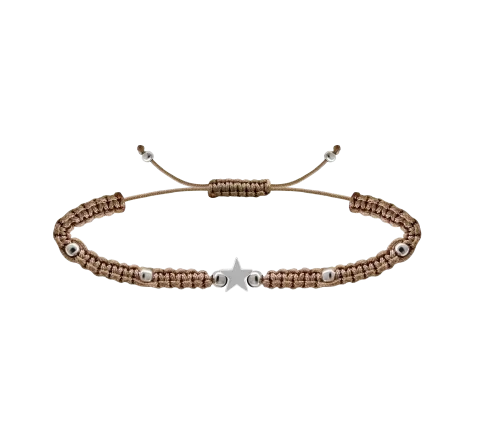 ZILIA Macrame Star Armband Silber 925