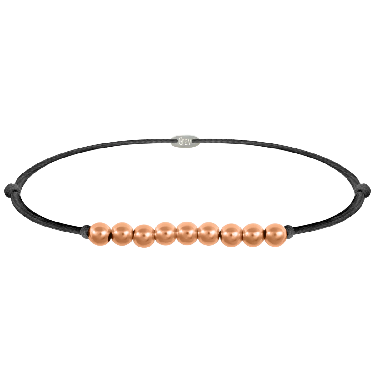 Roségold plattiertes Perlen Silber 925 Armband