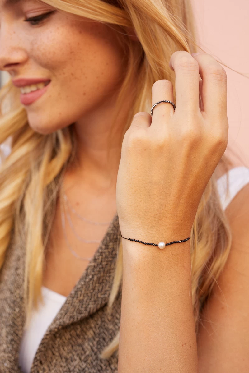 ZILIA Pearly Gemstone Armband Silber 925