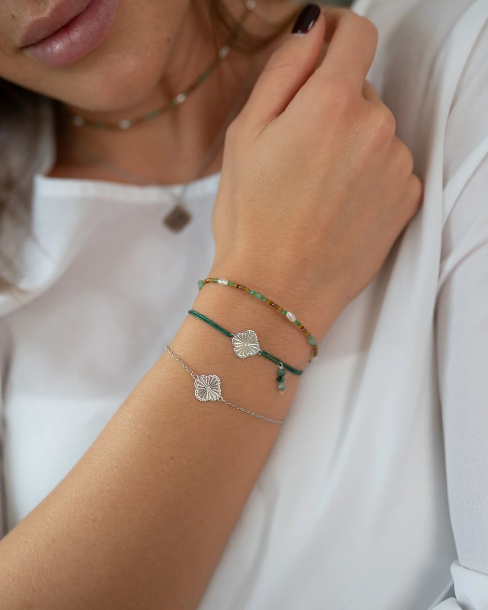 ZILIA Verona Naturperle Mineral Silber 925 Armband