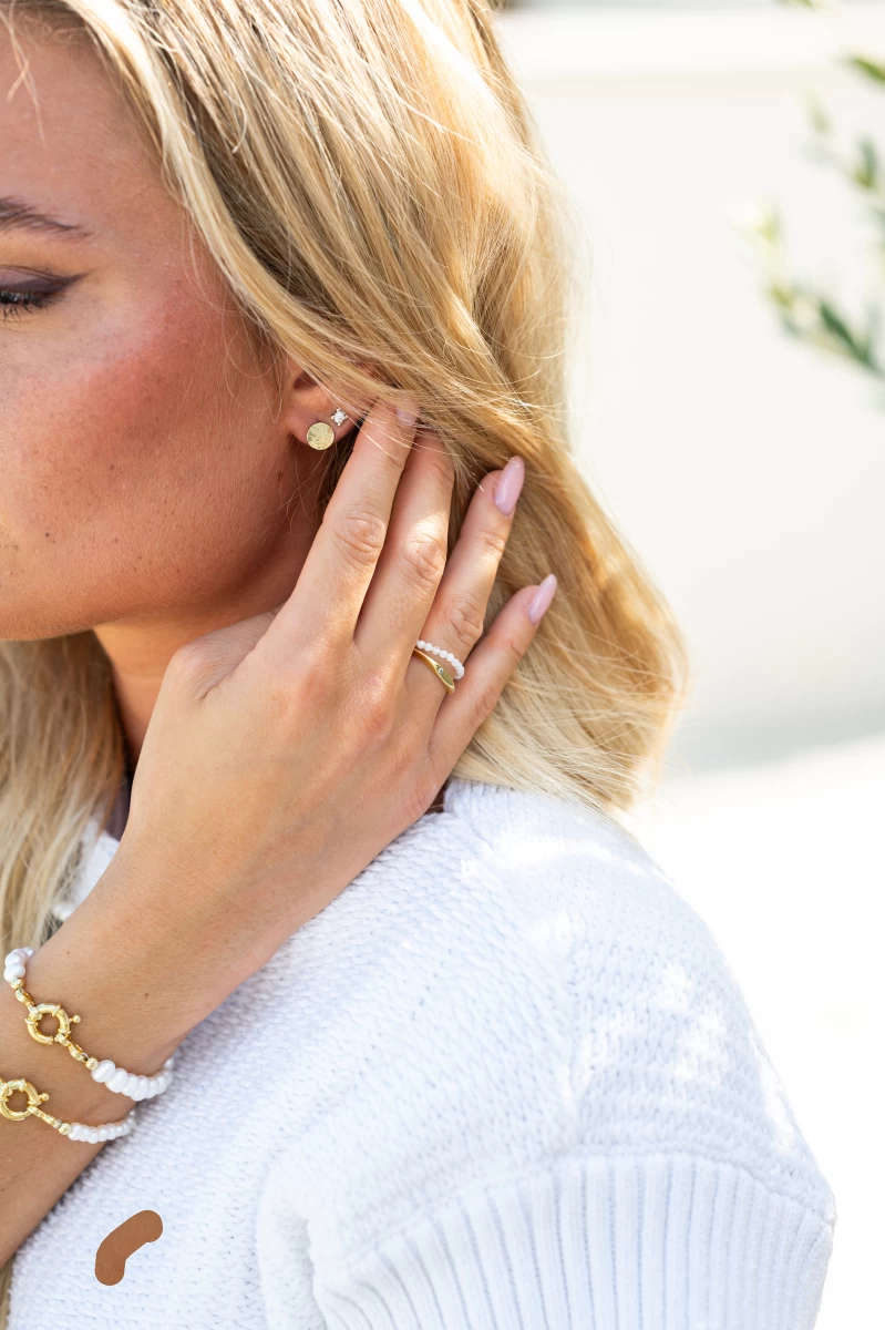 Quintessa Kreis Rosegold 585 Ohrringe