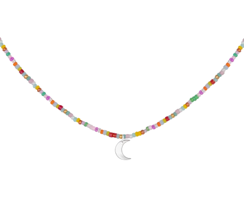 ZILIA Symbol Moon Halskette Silber 925