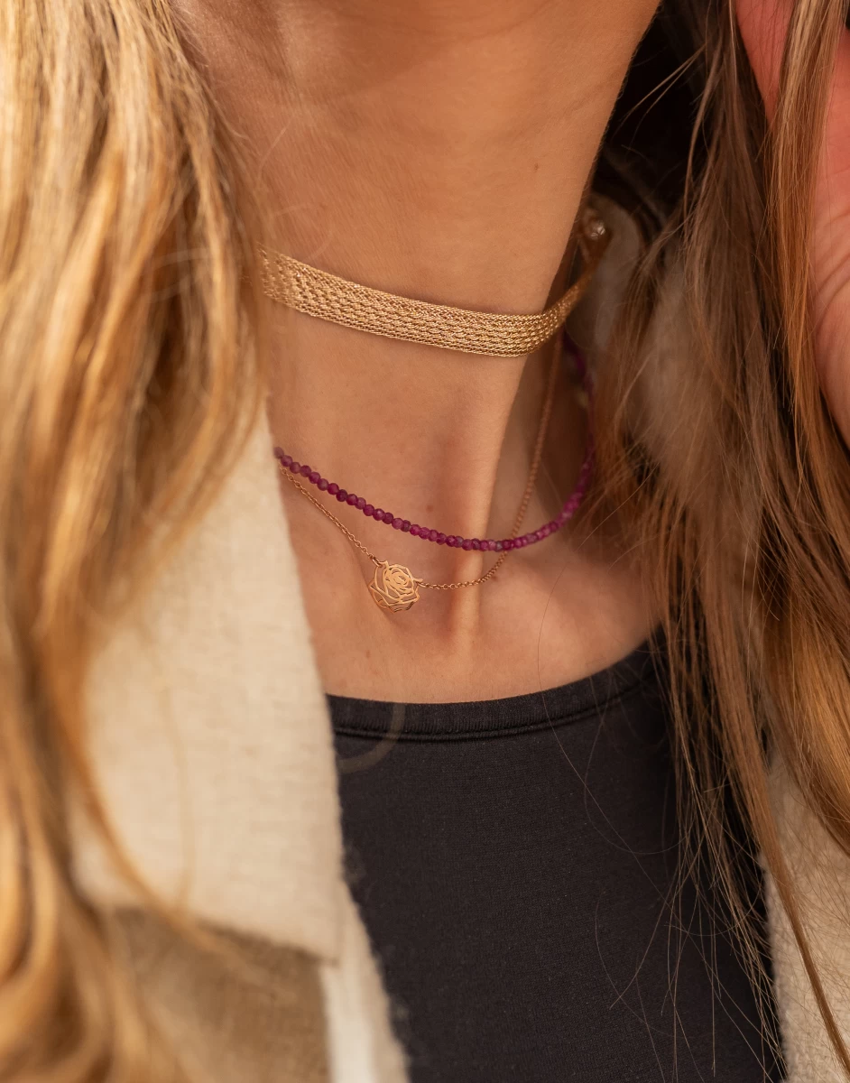 ZILIA Rose Halskette Silber 925