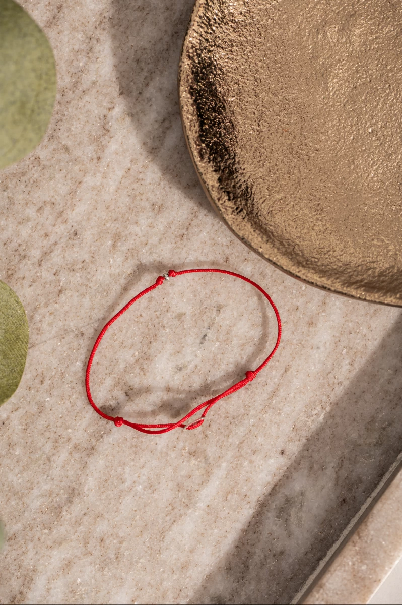 ZILIA Red Protective Baby Thread Armband Silber 925