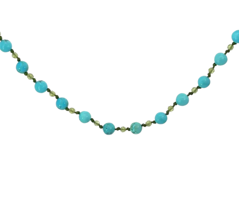 ZILIA Twist Turquiose Halskette Silber 925