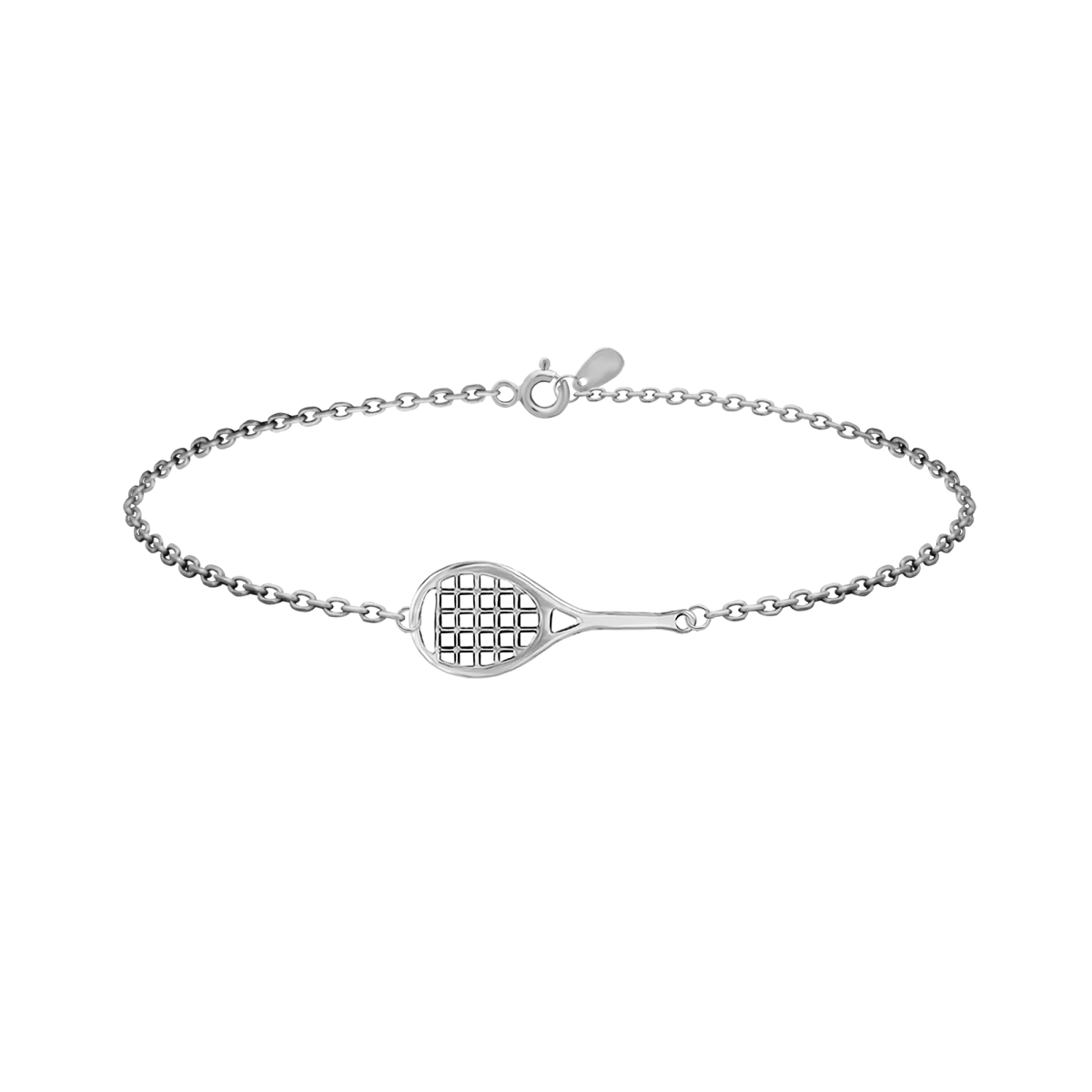Tennisschläger Silber 925 Armband