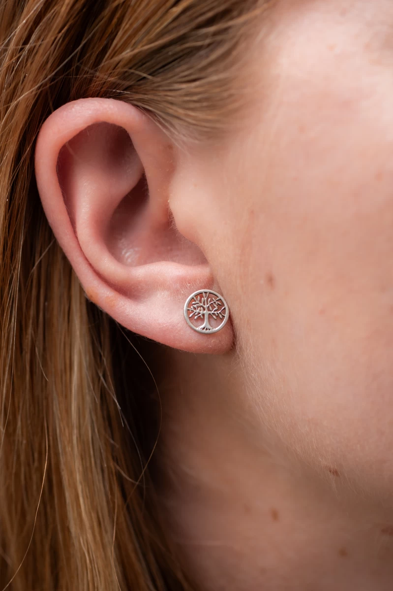 ZILIA Tree Of Life Ohrstecker Silber 925