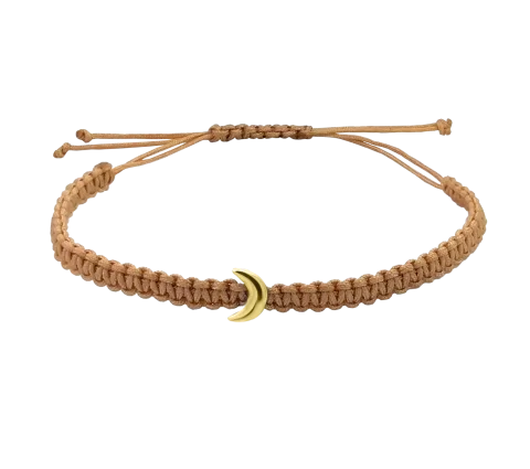 ZILIA Macrame Moon Armband Silber 925