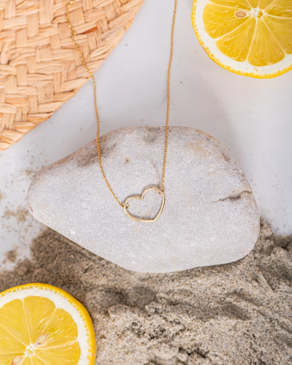 ZILIA Contour Heart Halskette Silber 925