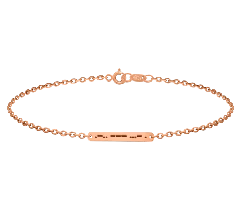 ZILIA Morse Love Armband Gold 14K