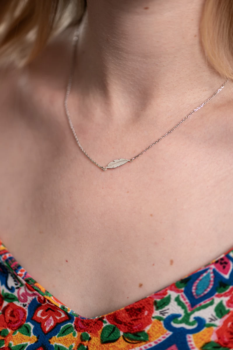 ZILIA Feather Halskette Silber 925
