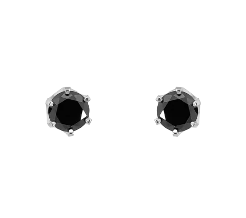 ZILIA Black Zirconia Silber 925 Ohrringe