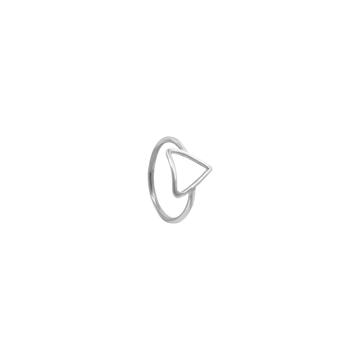 Dreieck Kontur Midi Ring aus Silber 925