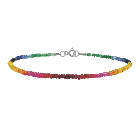 ZILIA Rayfield Emarald Ruby Sapphire Armband Silber 925