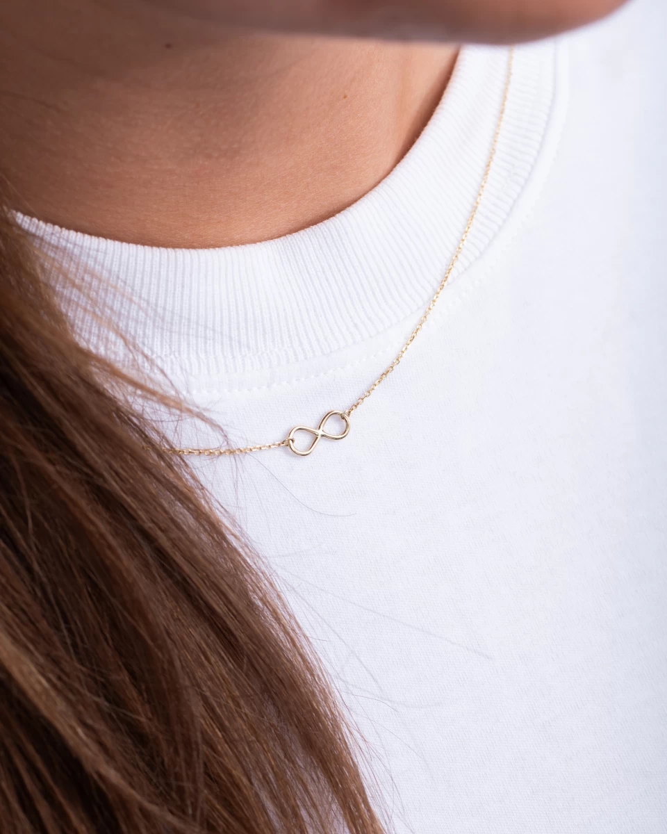 Unendlichkeits-Silberhalskette