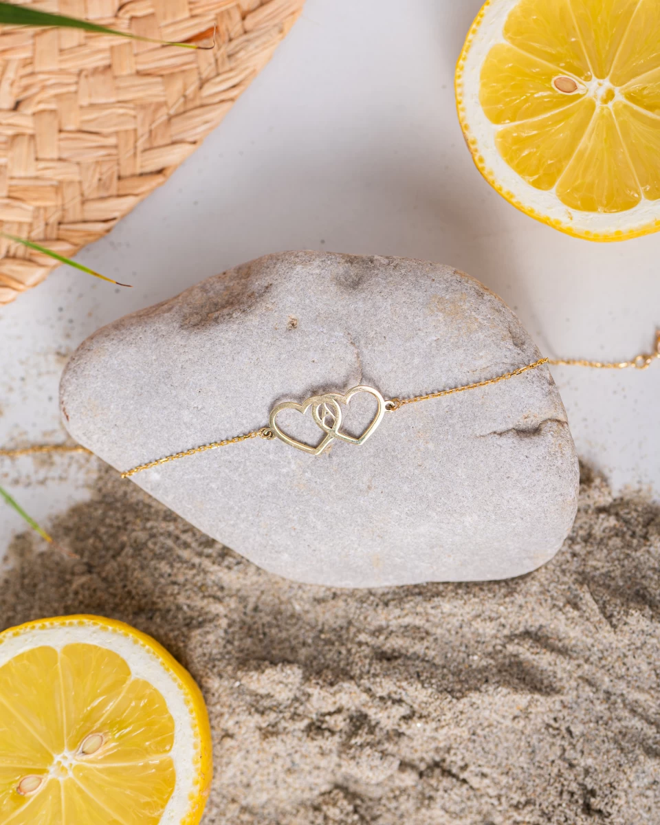 ZILIA Heart Clip Halskette Gold 14K