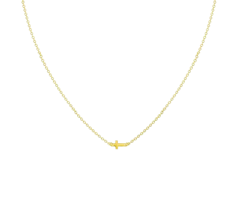 ZILIA Cross Baby Gold 14K Halskette