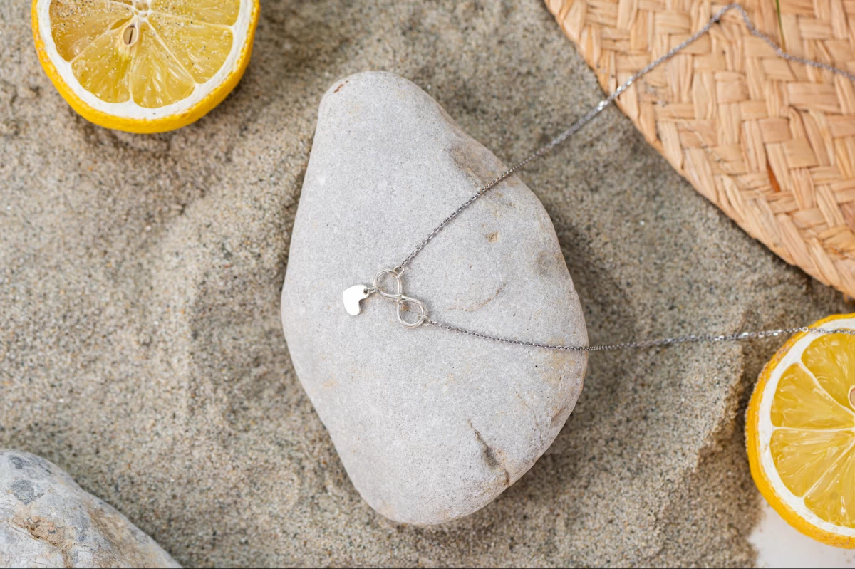 Unendliches Herz Silber Halskette