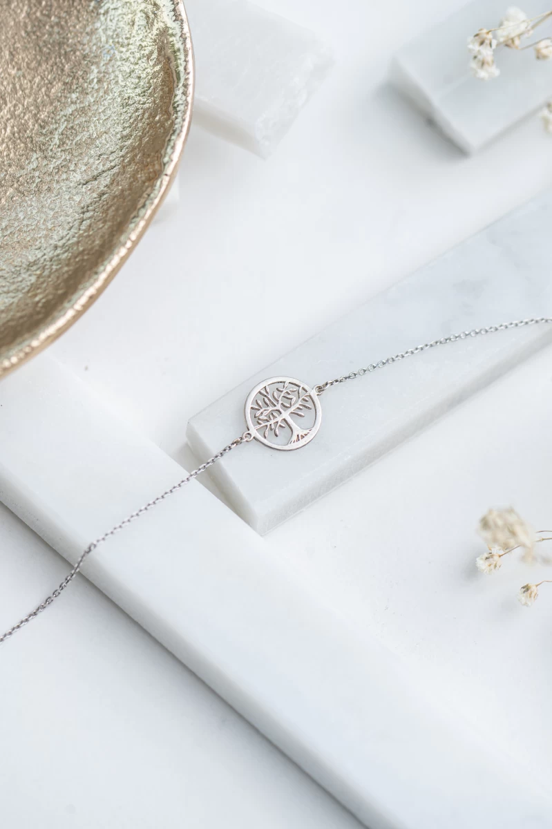 Baum des Lebens Silberarmband