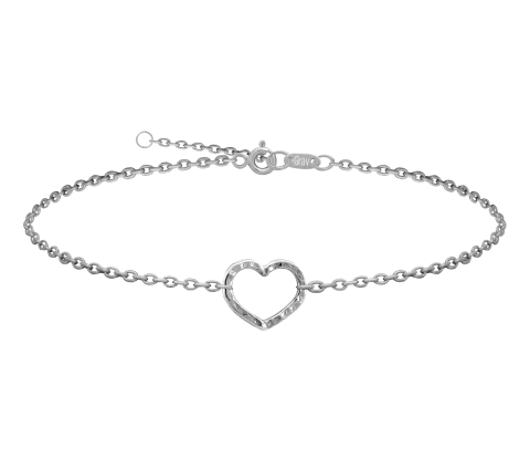 ZILIA Quintessa Heart Fussband Silber 925