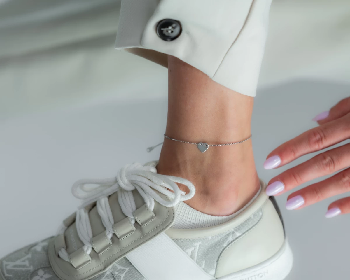 ZILIA Heart Fussband Silber 925