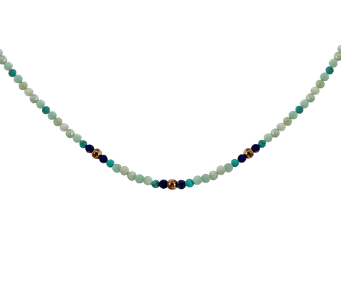 ZILIA Amazonite Halskette Silber 925