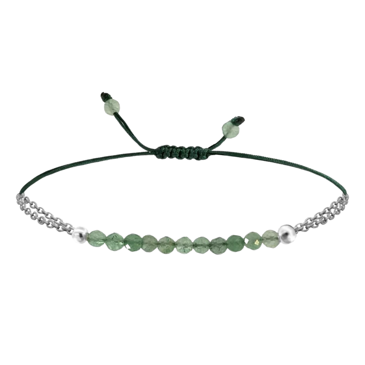 Jade-Mineral-Silber 925 Armband