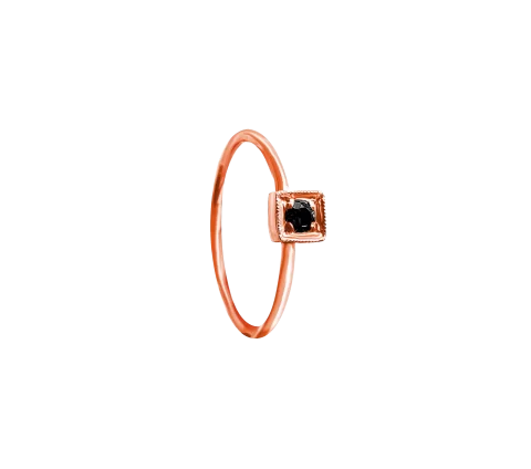 ZILIA Chloee 1 Black Ringe Gold 14K