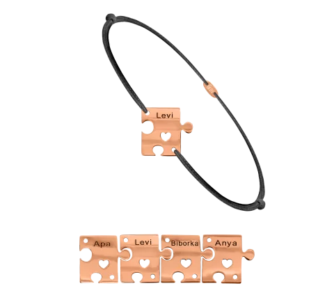 ZILIA Puzzle Family 4 Gold 14K Thread Armband