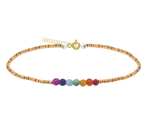 ZILIA 7-Chakra Silber 925 Armband